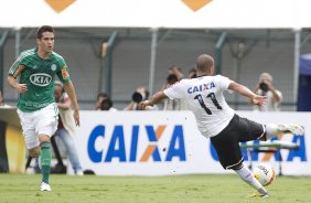 Durante a partida entre Corinthians x Palmeiras realizada esta tarde no estádio do Pacaembu, jogo válido pela 8ª rodada do Campeonato Paulista de 2013