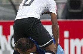 Durante a partida entre Corinthians x Palmeiras realizada esta tarde no estdio do Pacaembu, jogo vlido pela 8 rodada do Campeonato Paulista de 2013
