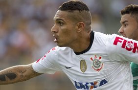 Durante a partida entre Corinthians x Palmeiras realizada esta tarde no estdio do Pacaembu, jogo vlido pela 8 rodada do Campeonato Paulista de 2013