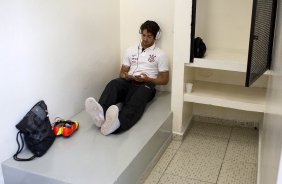 Nos vestirios antes da partida entre Corinthians x Palmeiras realizada esta tarde no estdio do Pacaembu, jogo vlido pela 8 rodada do Campeonato Paulista de 2013