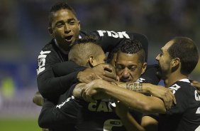 Durante a partida entre San Jos/Oruro/Bolivia x Corinthians/Brasil realizada esta noite no estdio Jesus Bermudez, na cidade de Oruro/Bolivia, primeiro jogo da fase de classificao da Copa Libertadores de Amrica 2013