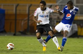 Durante a partida entre Corinthians/Brasil x Millionarios/Colmbia, realizada esta noite no estdio do Pacaembu, segundo jogo da fase de classificao da Copa Libertadores de Amrica 2013