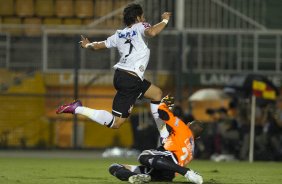 Durante a partida entre Corinthians/Brasil x Millionarios/Colmbia, realizada esta noite no estdio do Pacaembu, segundo jogo da fase de classificao da Copa Libertadores de Amrica 2013