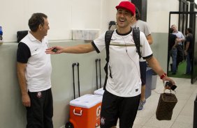 Nos vestiários antes da partida entre Corinthians/Brasil x Millionarios/Colômbia, realizada esta noite no estádio do Pacaembu, segundo jogo da fase de classificação da Copa Libertadores de América 2013