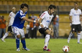 Durante a partida entre Corinthians/Brasil x Millionarios/Colmbia, realizada esta noite no estdio do Pacaembu, segundo jogo da fase de classificao da Copa Libertadores de Amrica 2013