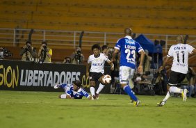 Durante a partida entre Corinthians/Brasil x Millionarios/Colmbia, realizada esta noite no estdio do Pacaembu, segundo jogo da fase de classificao da Copa Libertadores de Amrica 2013