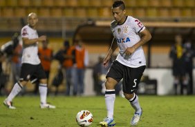 Durante a partida entre Corinthians/Brasil x Millionarios/Colmbia, realizada esta noite no estdio do Pacaembu, segundo jogo da fase de classificao da Copa Libertadores de Amrica 2013