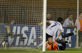 Durante a partida entre Corinthians/Brasil x Millionarios/Colmbia, realizada esta noite no estdio do Pacaembu, segundo jogo da fase de classificao da Copa Libertadores de Amrica 2013