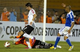 Durante a partida entre Corinthians/Brasil x Millionarios/Colmbia, realizada esta noite no estdio do Pacaembu, segundo jogo da fase de classificao da Copa Libertadores de Amrica 2013