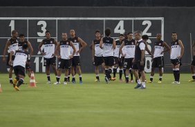 Durante o treino desta tarde no CT Joaquim Grava, no Parque Ecolgico do Tiete. O prximo jogo da equipe ser domingo, 03/03, contra o Santos, no Morumbi jogo vlido pela 10 rodada da Campeonato Paulista 2013