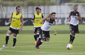 Durante o treino desta tarde no CT Joaquim Grava, no Parque Ecolgico do Tiete. O prximo jogo da equipe ser domingo, 03/03, contra o Santos, no Morumbi jogo vlido pela 10 rodada da Campeonato Paulista 2013