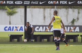 Durante o treino desta tarde no CT Joaquim Grava, no Parque Ecológico do Tiete. O próximo jogo da equipe será domingo, 03/03, contra o Santos, no Morumbi jogo válido pela 10ª rodada da Campeonato Paulista 2013