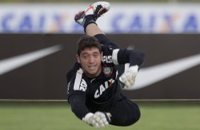 Durante o treino desta tarde no CT Joaquim Grava, no Parque Ecológico do Tiete. O próximo jogo da equipe será domingo, 03/03, contra o Santos, no Morumbi jogo válido pela 10ª rodada da Campeonato Paulista 2013
