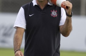 Durante o treino desta tarde no CT Joaquim Grava, no Parque Ecológico do Tiete. O próximo jogo da equipe será domingo, 03/03, contra o Santos, no Morumbi jogo válido pela 10ª rodada da Campeonato Paulista 2013