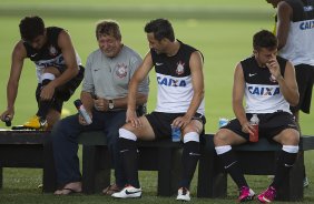 Durante o treino desta tarde no CT Joaquim Grava, no Parque Ecológico do Tiete. O próximo jogo da equipe será domingo, 03/03, contra o Santos, no Morumbi jogo válido pela 10ª rodada da Campeonato Paulista 2013