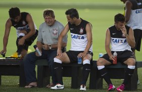 Durante o treino desta tarde no CT Joaquim Grava, no Parque Ecolgico do Tiete. O prximo jogo da equipe ser domingo, 03/03, contra o Santos, no Morumbi jogo vlido pela 10 rodada da Campeonato Paulista 2013