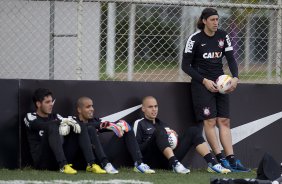 Durante o treino desta tarde no CT Joaquim Grava, no Parque Ecológico do Tiete. O próximo jogo da equipe será domingo, 03/03, contra o Santos, no Morumbi jogo válido pela 10ª rodada da Campeonato Paulista 2013