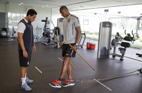 Durante o treino desta tarde no CT Joaquim Grava, no Parque Ecolgico do Tiete. O prximo jogo da equipe ser domingo, 03/03, contra o Santos, no Morumbi jogo vlido pela 10 rodada da Campeonato Paulista 2013