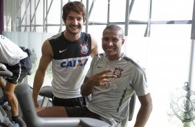 Durante o treino desta tarde no CT Joaquim Grava, no Parque Ecolgico do Tiete. O prximo jogo da equipe ser domingo, 03/03, contra o Santos, no Morumbi jogo vlido pela 10 rodada da Campeonato Paulista 2013