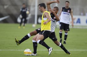 Durante o treino desta tarde no CT Joaquim Grava, no Parque Ecolgico do Tiete. O prximo jogo da equipe ser domingo, 03/03, contra o Santos, no Morumbi jogo vlido pela 10 rodada da Campeonato Paulista 2013