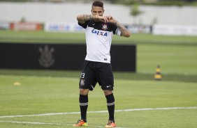Durante o treino desta manhã no CT Joaquim Grava, no Parque Ecológico do Tiete. O próximo jogo da equipe será amanhã, domingo, 03/03, contra o Santos, no Morumbi jogo válido pela 10ª rodada da Campeonato Paulista 2013