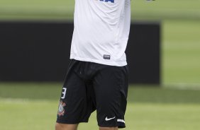 Durante o treino desta manh no CT Joaquim Grava, no Parque Ecolgico do Tiete. O prximo jogo da equipe ser amanh, domingo, 03/03, contra o Santos, no Morumbi jogo vlido pela 10 rodada da Campeonato Paulista 2013