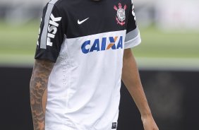 Durante o treino desta manh no CT Joaquim Grava, no Parque Ecolgico do Tiete. O prximo jogo da equipe ser amanh, domingo, 03/03, contra o Santos, no Morumbi jogo vlido pela 10 rodada da Campeonato Paulista 2013