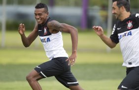 Durante o treino desta manhã no CT Joaquim Grava, no Parque Ecológico do Tiete. O próximo jogo da equipe será amanhã, domingo, 03/03, contra o Santos, no Morumbi jogo válido pela 10ª rodada da Campeonato Paulista 2013