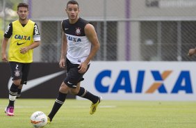 Durante o treino desta manh no CT Joaquim Grava, no Parque Ecolgico do Tiete. O prximo jogo da equipe ser amanh, domingo, 03/03, contra o Santos, no Morumbi jogo vlido pela 10 rodada da Campeonato Paulista 2013