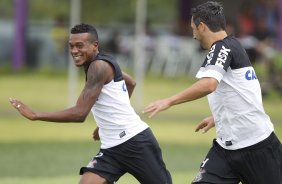 Durante o treino desta manhã no CT Joaquim Grava, no Parque Ecológico do Tiete. O próximo jogo da equipe será amanhã, domingo, 03/03, contra o Santos, no Morumbi jogo válido pela 10ª rodada da Campeonato Paulista 2013