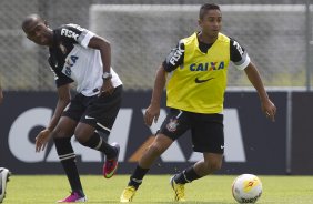 Durante o treino desta manh no CT Joaquim Grava, no Parque Ecolgico do Tiete. O prximo jogo da equipe ser amanh, domingo, 03/03, contra o Santos, no Morumbi jogo vlido pela 10 rodada da Campeonato Paulista 2013