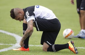 Durante o treino desta manh no CT Joaquim Grava, no Parque Ecolgico do Tiete. O prximo jogo da equipe ser amanh, domingo, 03/03, contra o Santos, no Morumbi jogo vlido pela 10 rodada da Campeonato Paulista 2013