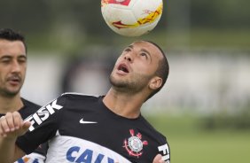 Durante o treino desta manh no CT Joaquim Grava, no Parque Ecolgico do Tiete. O prximo jogo da equipe ser amanh, domingo, 03/03, contra o Santos, no Morumbi jogo vlido pela 10 rodada da Campeonato Paulista 2013