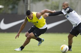 Durante o treino desta manhã no CT Joaquim Grava, no Parque Ecológico do Tiete. O próximo jogo da equipe será amanhã, domingo, 03/03, contra o Santos, no Morumbi jogo válido pela 10ª rodada da Campeonato Paulista 2013