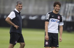 Durante o treino desta manh no CT Joaquim Grava, no Parque Ecolgico do Tiete. O prximo jogo da equipe ser amanh, domingo, 03/03, contra o Santos, no Morumbi jogo vlido pela 10 rodada da Campeonato Paulista 2013