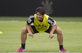 Durante o treino desta manhã no CT Joaquim Grava, no Parque Ecológico do Tiete. O próximo jogo da equipe será amanhã, domingo, 03/03, contra o Santos, no Morumbi jogo válido pela 10ª rodada da Campeonato Paulista 2013