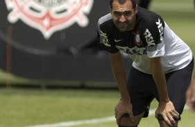 Durante o treino desta manh no CT Joaquim Grava, no Parque Ecolgico do Tiete. O prximo jogo da equipe ser amanh, domingo, 03/03, contra o Santos, no Morumbi jogo vlido pela 10 rodada da Campeonato Paulista 2013