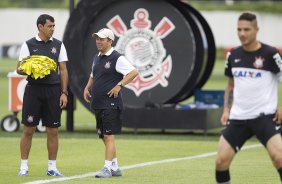 Durante o treino desta manhã no CT Joaquim Grava, no Parque Ecológico do Tiete. O próximo jogo da equipe será amanhã, domingo, 03/03, contra o Santos, no Morumbi jogo válido pela 10ª rodada da Campeonato Paulista 2013