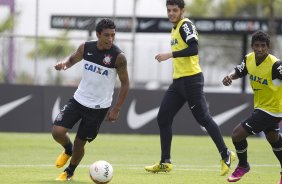 Durante o treino desta manh no CT Joaquim Grava, no Parque Ecolgico do Tiete. O prximo jogo da equipe ser amanh, domingo, 03/03, contra o Santos, no Morumbi jogo vlido pela 10 rodada da Campeonato Paulista 2013