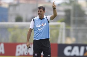 Durante o treino desta manh no CT Joaquim Grava, no Parque Ecolgico do Tiete. O prximo jogo da equipe ser amanh, domingo, 03/03, contra o Santos, no Morumbi jogo vlido pela 10 rodada da Campeonato Paulista 2013