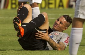 Durante a partida entre Santos x Corinthians realizada esta tarde no estdio do Morumbi, jogo vlido pela 10 rodada do Campeonato Paulista de 2013