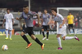 Durante a partida entre Santos x Corinthians realizada esta tarde no estádio do Morumbi, jogo válido pela 10ª rodada do Campeonato Paulista de 2013