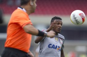Durante a partida entre Santos x Corinthians realizada esta tarde no estádio do Morumbi, jogo válido pela 10ª rodada do Campeonato Paulista de 2013