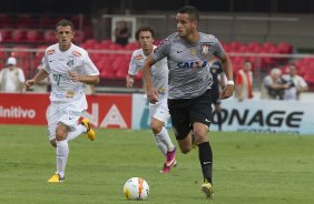 Durante a partida entre Santos x Corinthians realizada esta tarde no estádio do Morumbi, jogo válido pela 10ª rodada do Campeonato Paulista de 2013