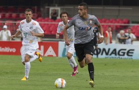 Durante a partida entre Santos x Corinthians realizada esta tarde no estdio do Morumbi, jogo vlido pela 10 rodada do Campeonato Paulista de 2013