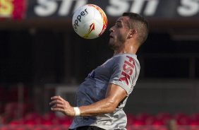 Durante a partida entre Santos x Corinthians realizada esta tarde no estdio do Morumbi, jogo vlido pela 10 rodada do Campeonato Paulista de 2013