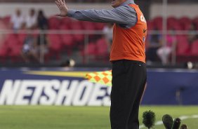 Durante a partida entre Santos x Corinthians realizada esta tarde no estádio do Morumbi, jogo válido pela 10ª rodada do Campeonato Paulista de 2013