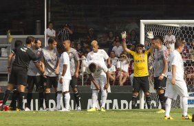 Durante a partida entre Santos x Corinthians realizada esta tarde no estdio do Morumbi, jogo vlido pela 10 rodada do Campeonato Paulista de 2013