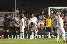 Durante a partida entre Santos x Corinthians realizada esta tarde no estádio do Morumbi, jogo válido pela 10ª rodada do Campeonato Paulista de 2013
