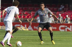 Durante a partida entre Santos x Corinthians realizada esta tarde no estádio do Morumbi, jogo válido pela 10ª rodada do Campeonato Paulista de 2013